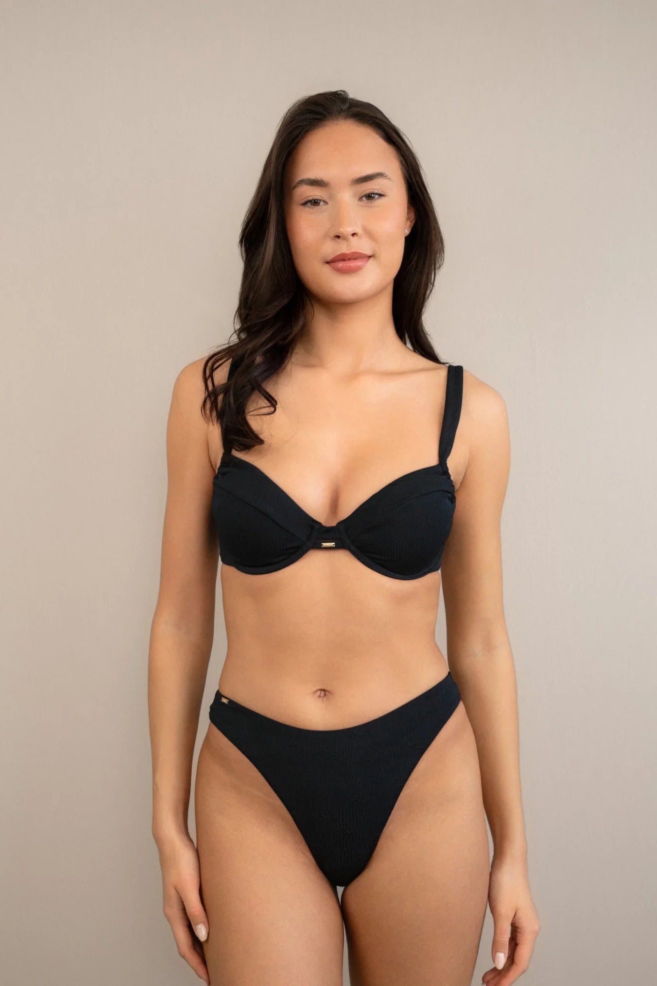 SARAH - Wired Bikini Set - Black
