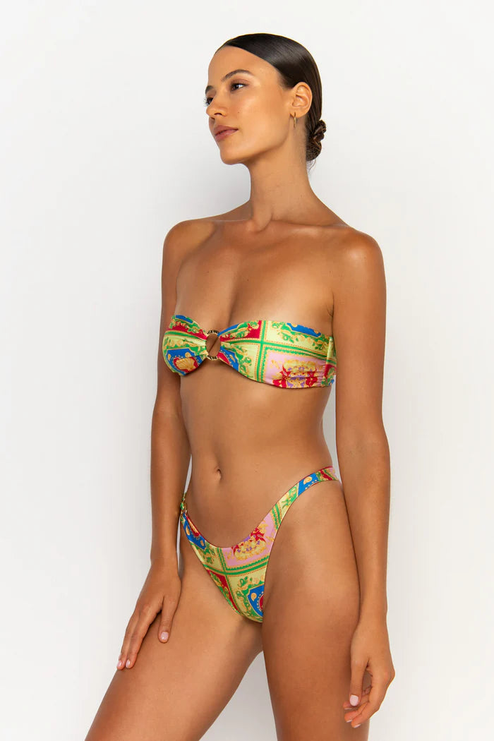 SABRINA – Bandeau Split Bikini Set - Print