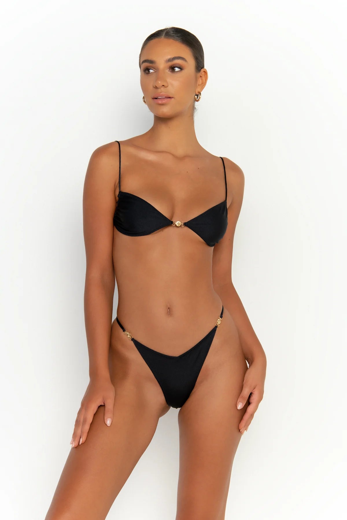 Hailey - Brazilian Bikini Set - Black