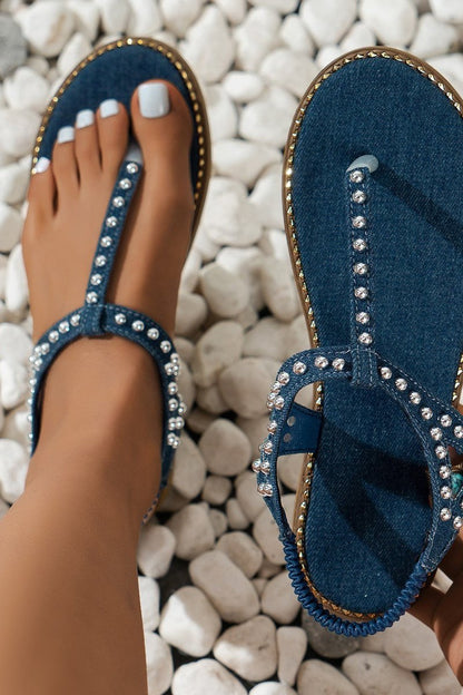 LUCIA - Plus Size Rivet Sandals