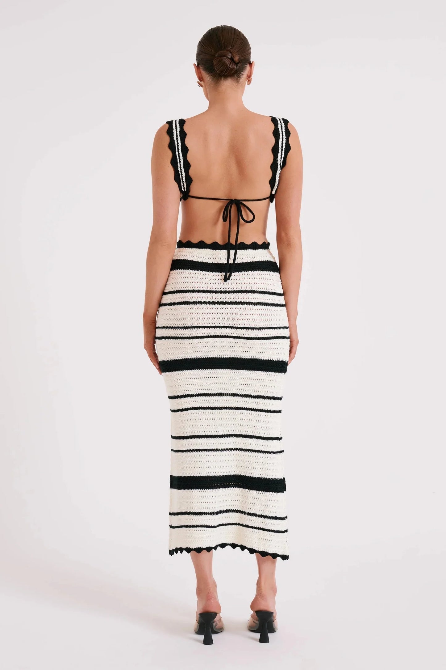 SELENE - Striped Texture Casual Holiday Set